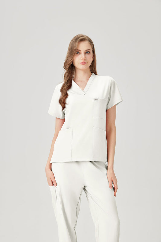 Prime Uniformes de Trabajo - Mujer Blanco crema