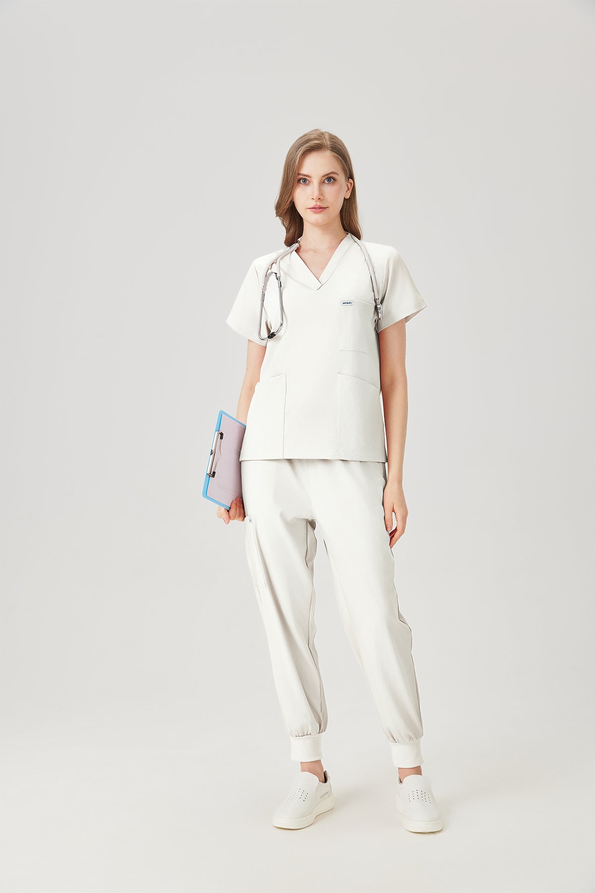 Prime Uniformes de Trabajo - Mujer Blanco crema