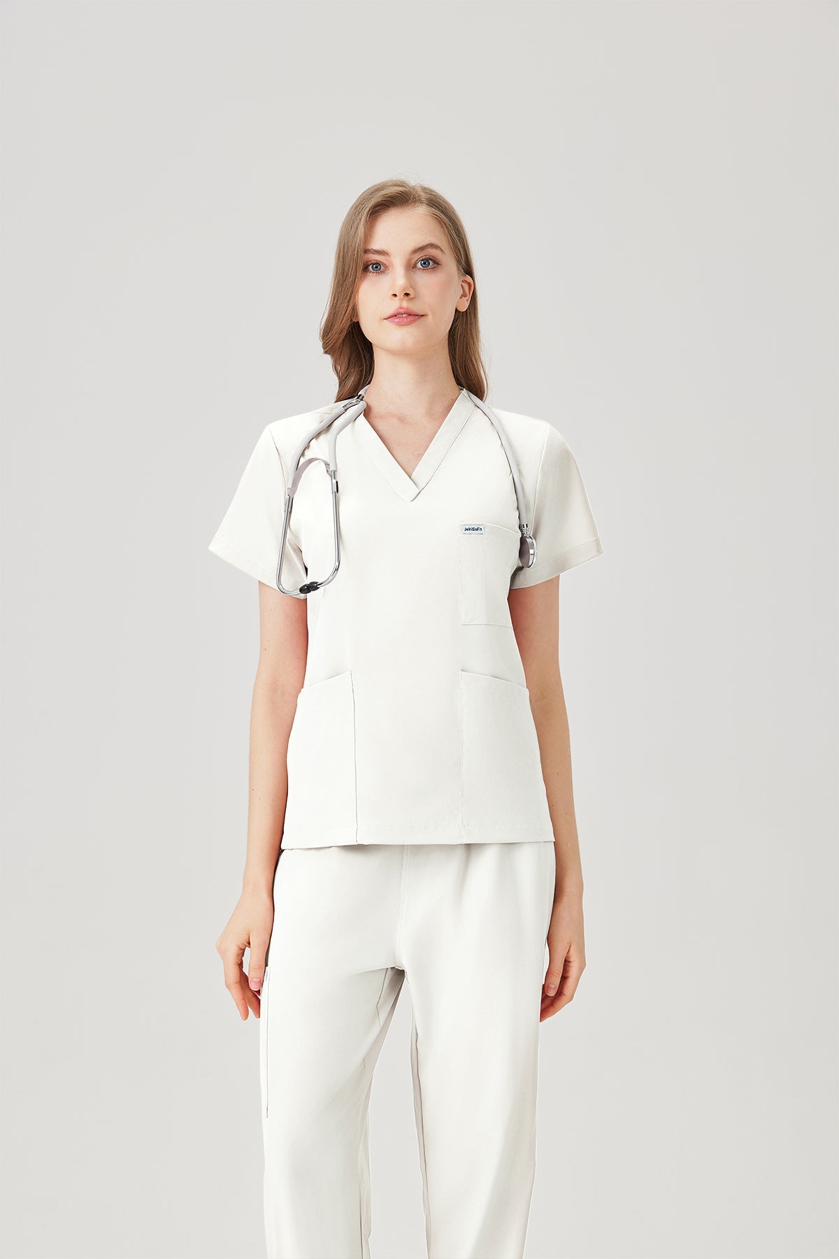 Prime Uniformes de Trabajo - Mujer Blanco crema