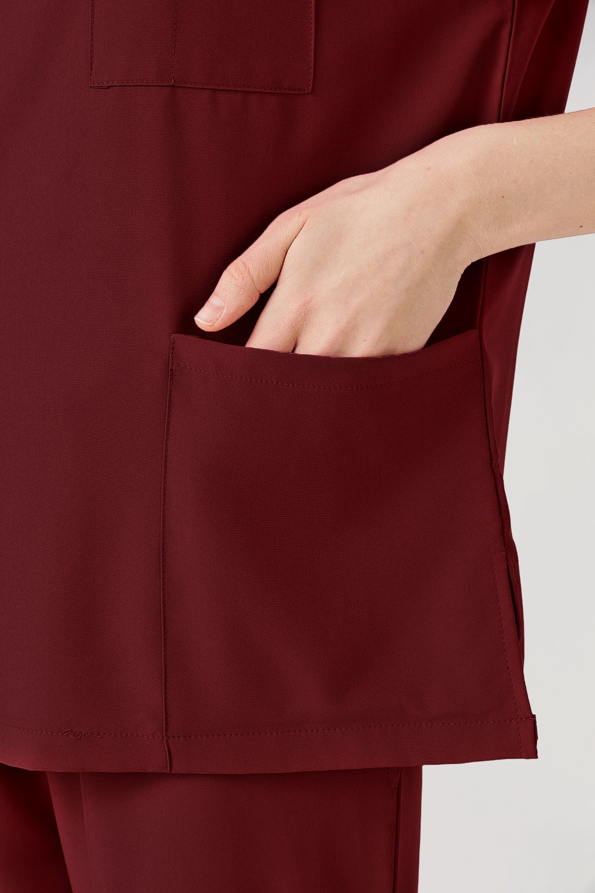 Classic Pijama Quirúrgica - Mujer Vino