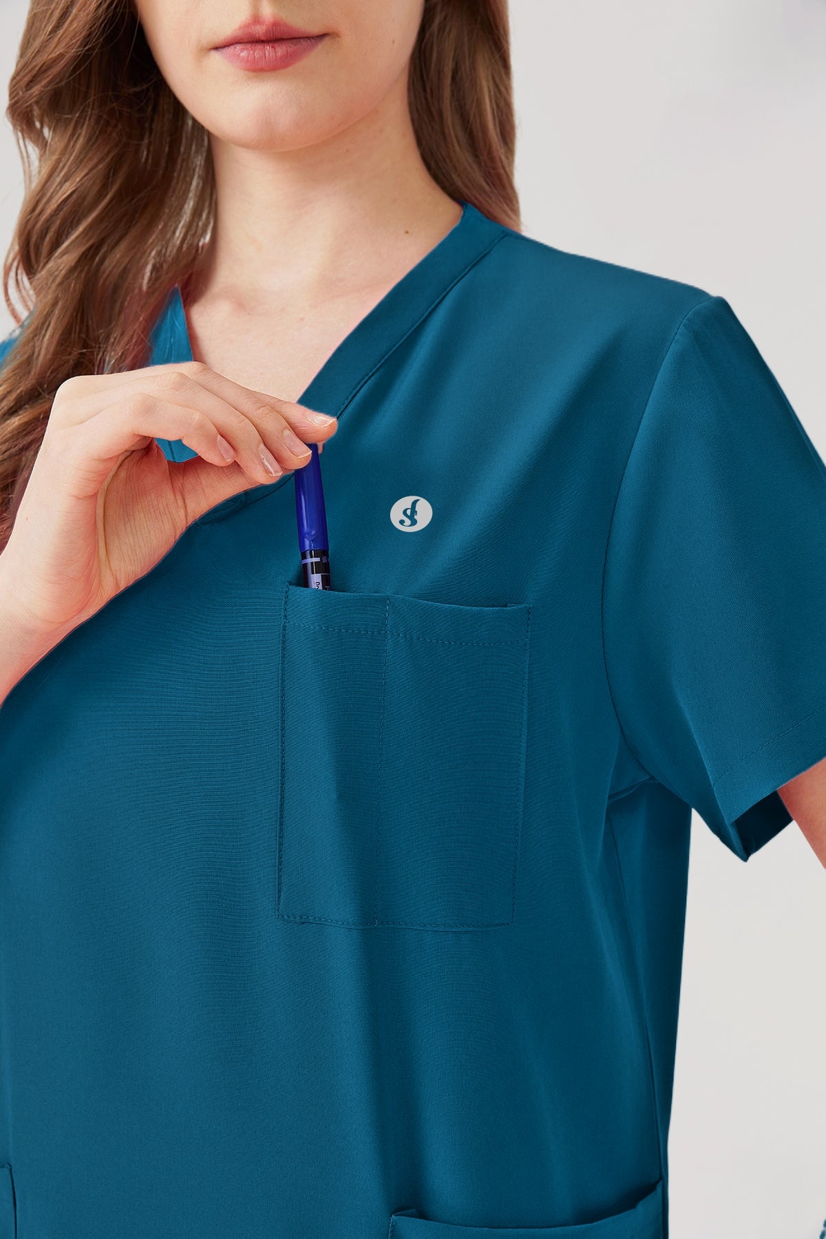 Classic Pijama Quirúrgica - Mujer Azure Blue