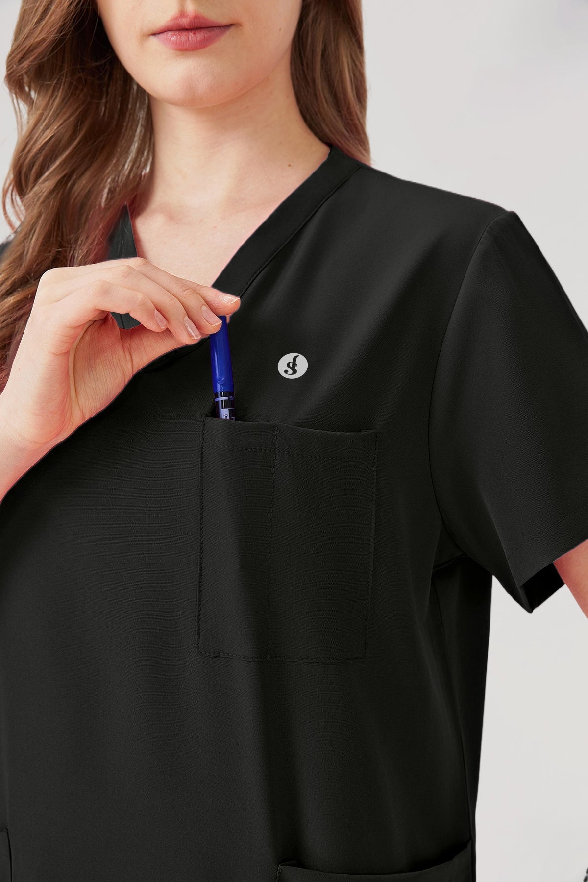 Classic Pijama Quirúrgica - Mujer Negro