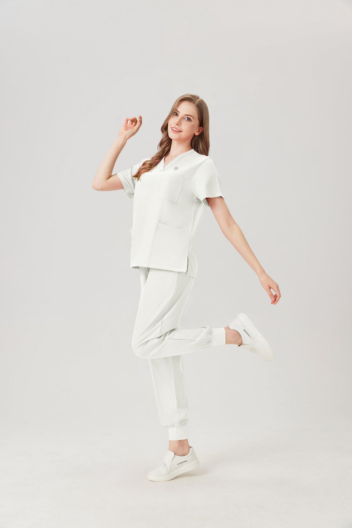 Classic Uniformes de Trabajo - Mujer Blanco crema