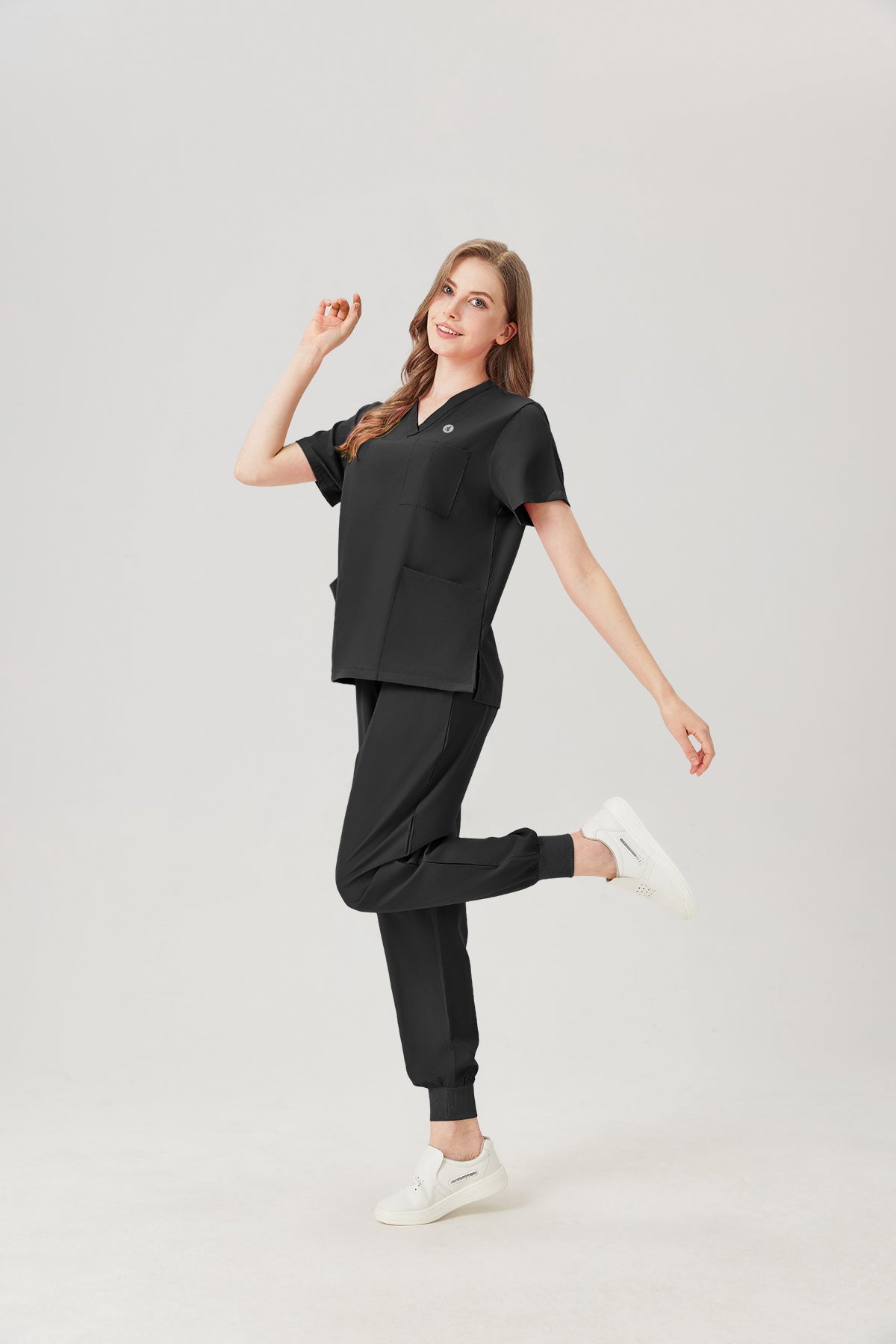 Classic Pijama Quirúrgica - Mujer Negro