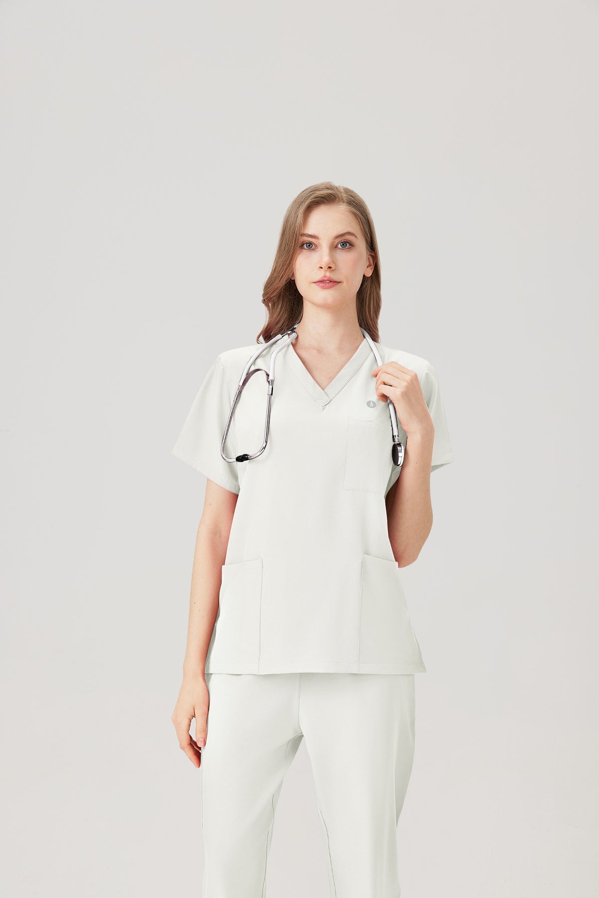 Classic Uniformes de Trabajo - Mujer Blanco crema