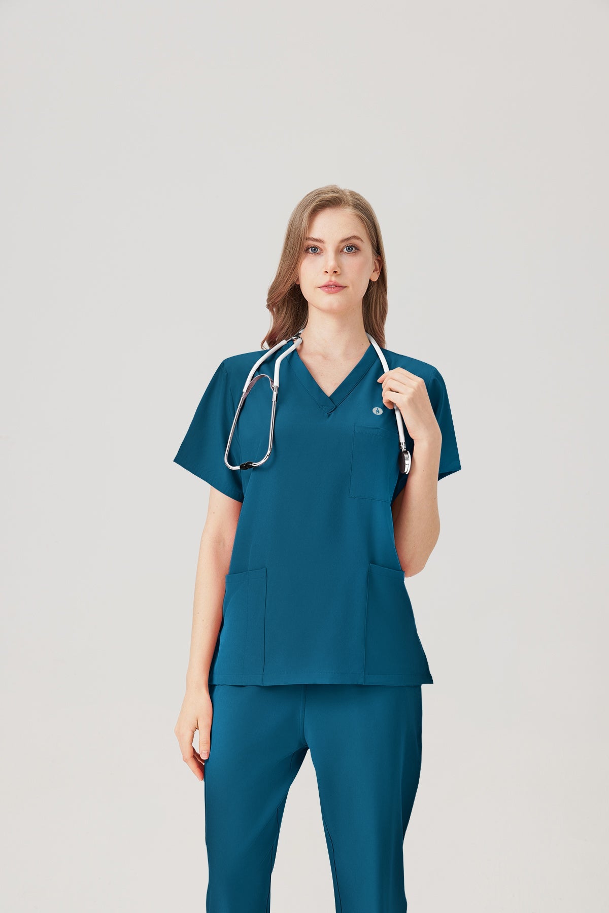 Classic Pijama Quirúrgica - Mujer Azure Blue