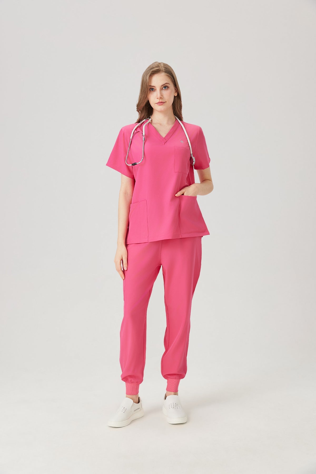 Classic Uniformes Médicos - Mujer Fucsia