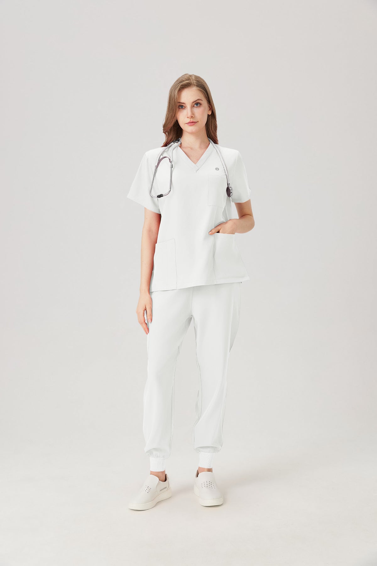Classic Pijama Quirurgica - Mujer Blanco