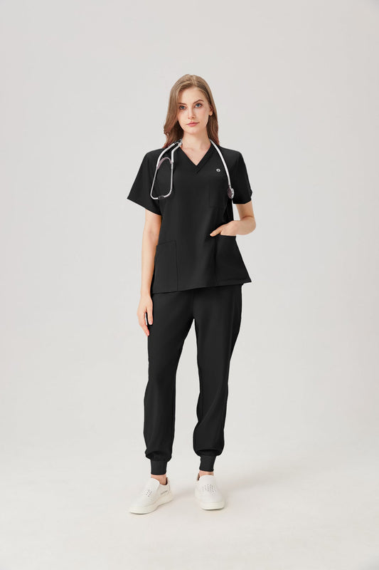 Classic Pijama Quirúrgica - Mujer Negro