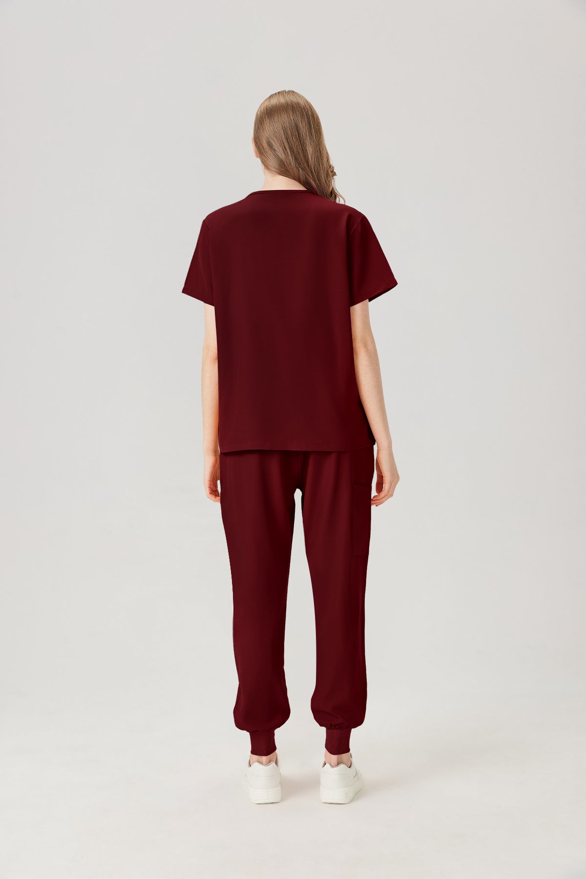 Classic Pijama Quirúrgica - Mujer Vino