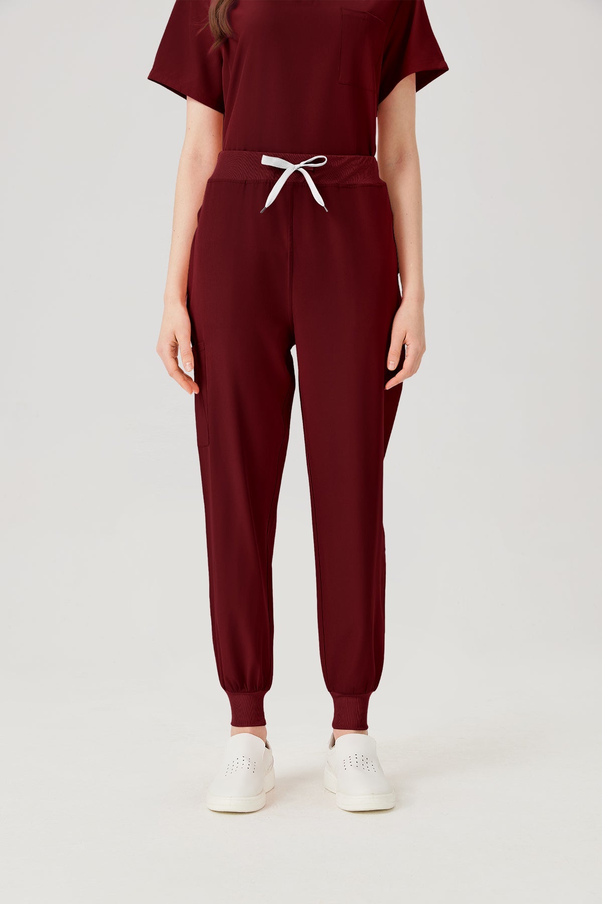 Classic Pijama Quirúrgica - Mujer Vino