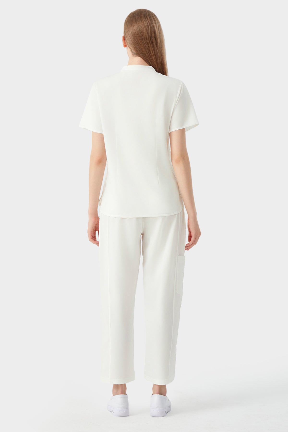 Uniformes de Trabajo Corte Recto - Mujer Blanco crema