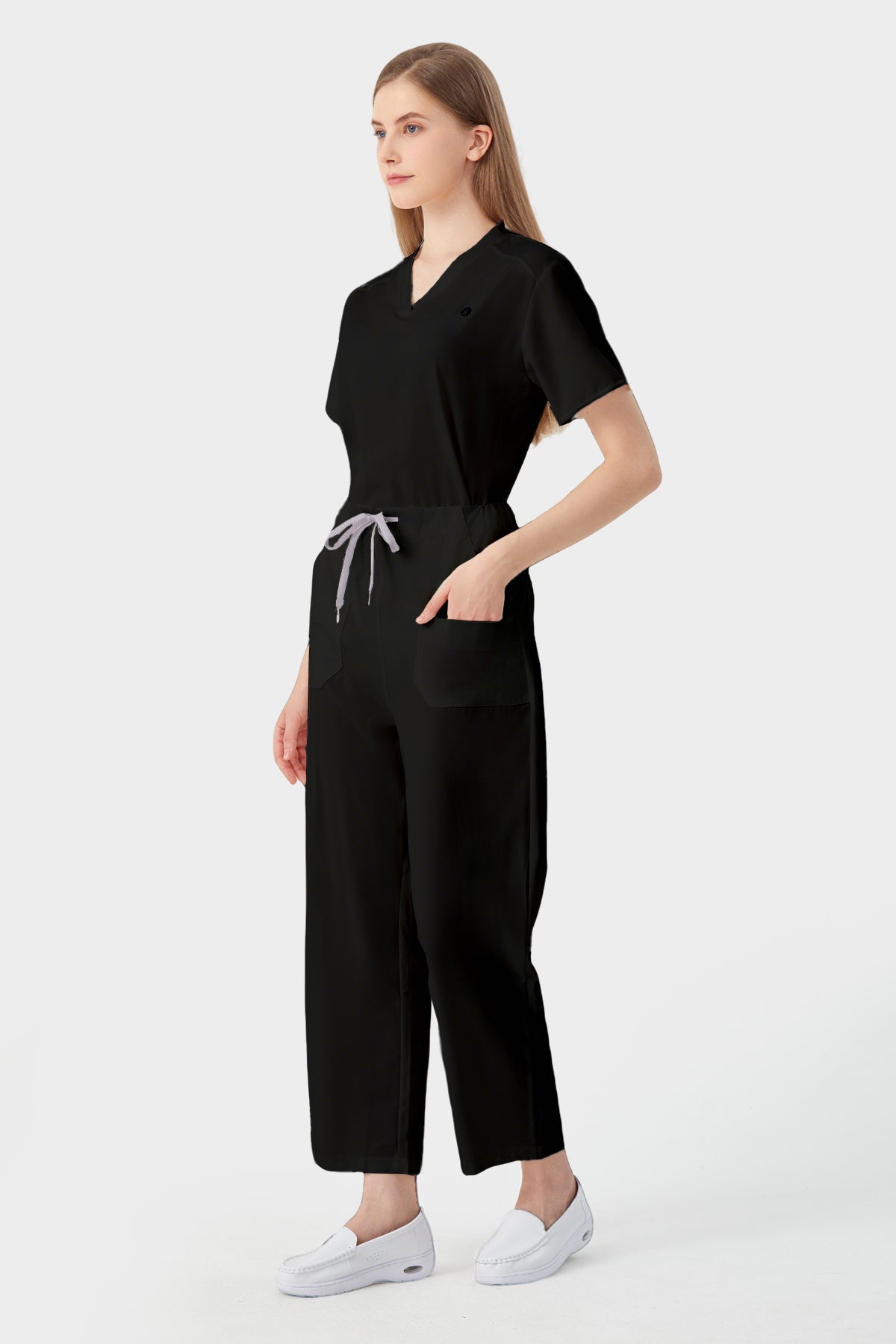 Uniformes Médicos Corte Recto - Mujer Negro