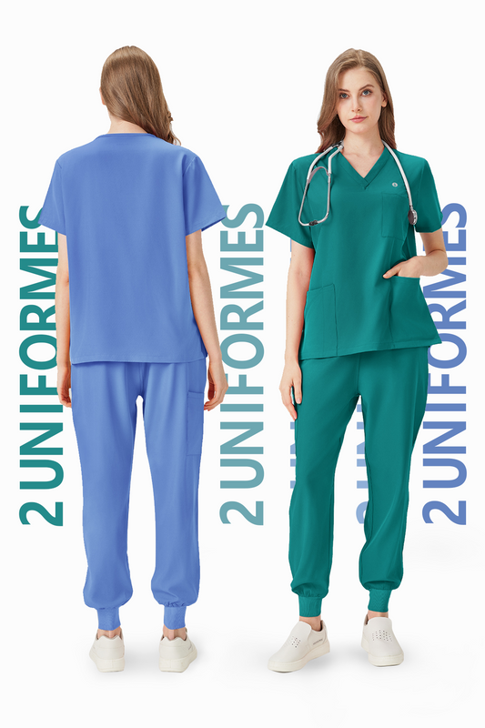 Dúo ágil: Azul Claro y Verde Jade