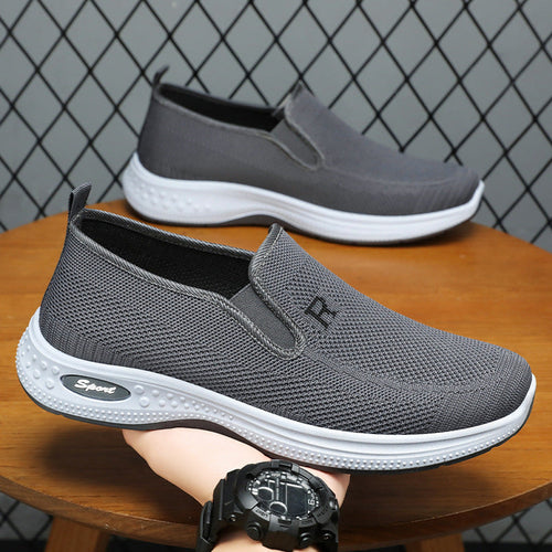 Zapatillas de malla voladoras de verano sin cordones