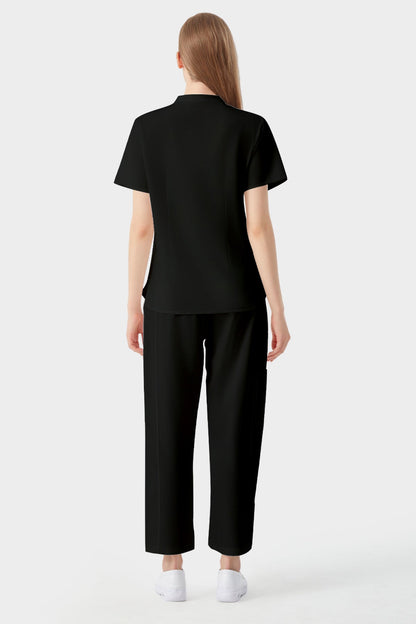 Uniformes Médicos Corte Recto - Mujer Negro