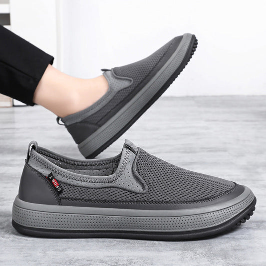 Zapatos 2025 nuevos zapatos de tela para hombres en verano