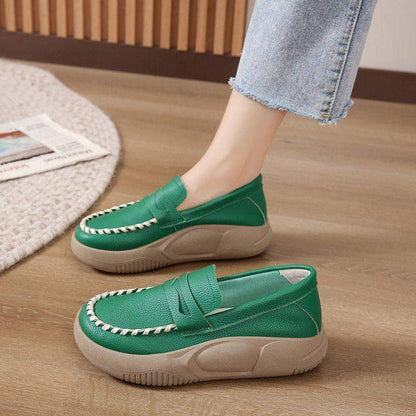 Soft-soled pure cowhide corrective loafers - MxZap